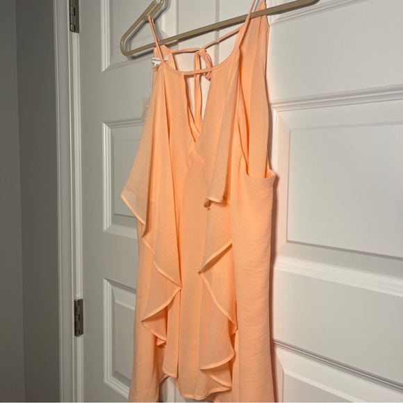 NEW Maurice’s Women's Light Orange Ruffle Cami Blouse Top size M - Picture 5 of 9